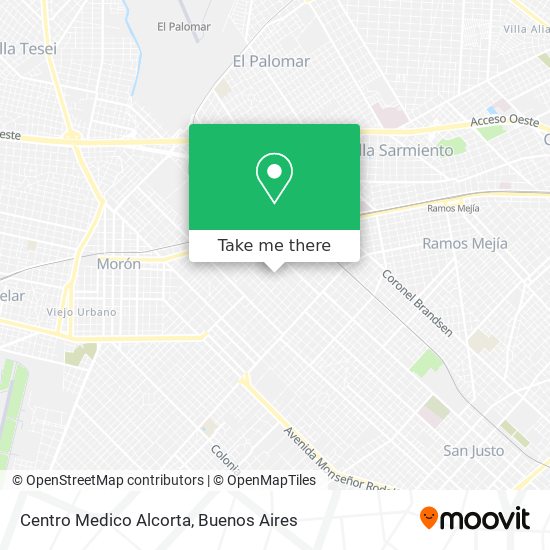 Centro Medico Alcorta map