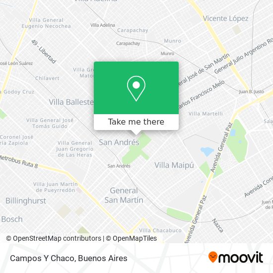 Mapa de Campos Y Chaco