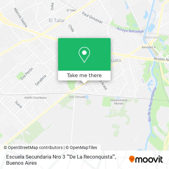 Escuela Secundaria Nro 3 ""De La Reconquista"" map