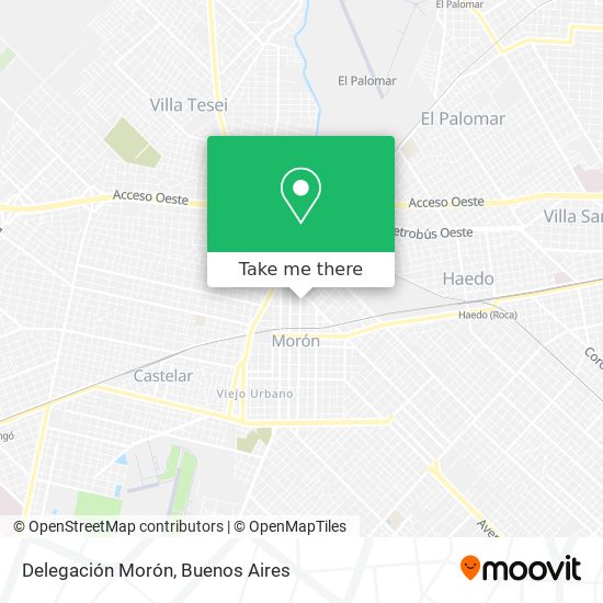Delegación Morón map
