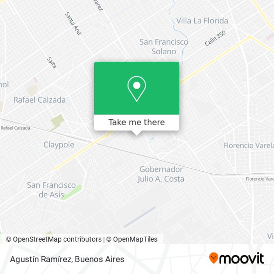 Agustín Ramírez map
