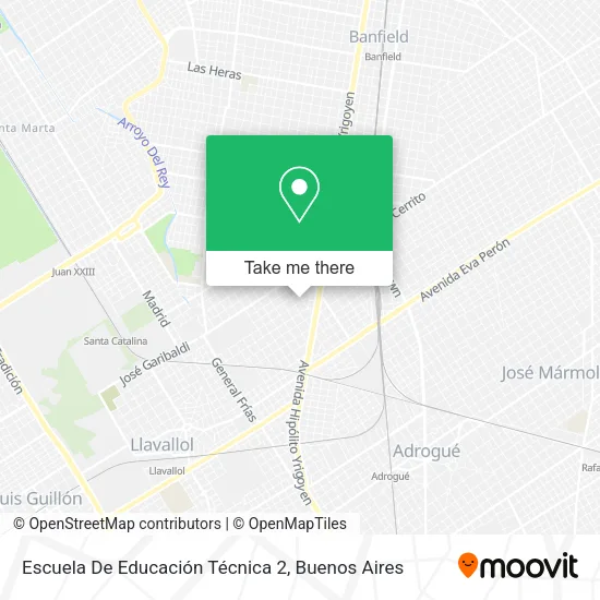 Escuela De Educación Técnica 2 map