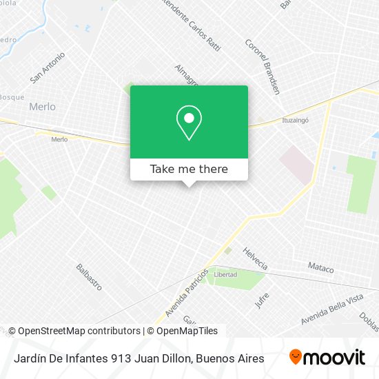 Jardín De Infantes 913 Juan Dillon map