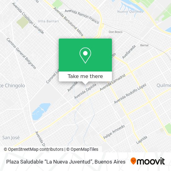 Plaza Saludable “La Nueva Juventud” map