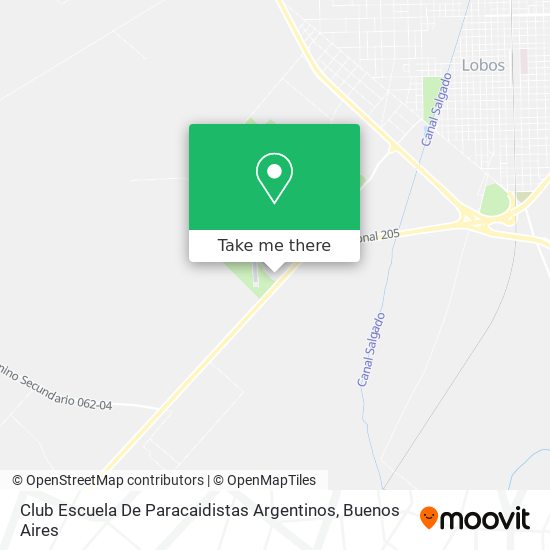 Club Escuela De Paracaidistas Argentinos map