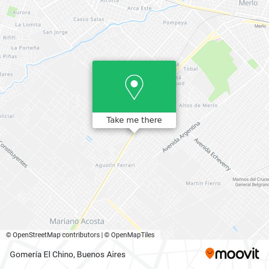 Gomería El Chino map