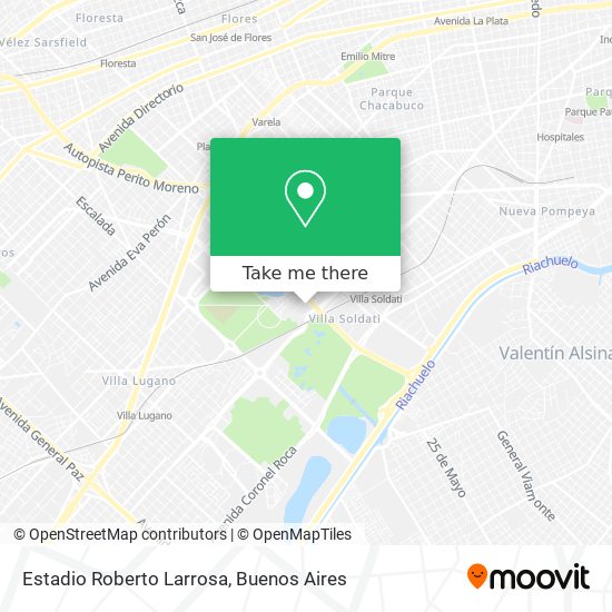 Estadio Roberto Larrosa map
