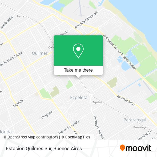 Mapa de Estación Quilmes Sur