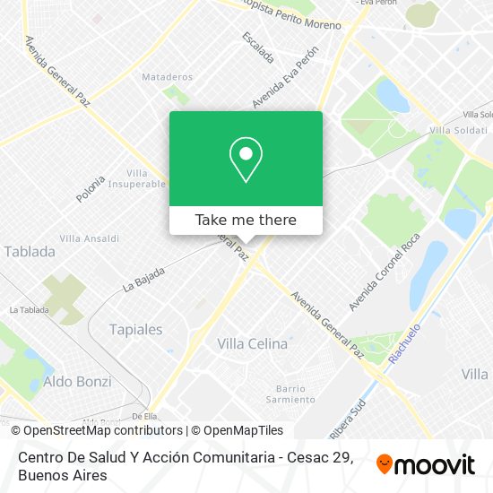 Mapa de Centro De Salud Y Acción Comunitaria - Cesac 29