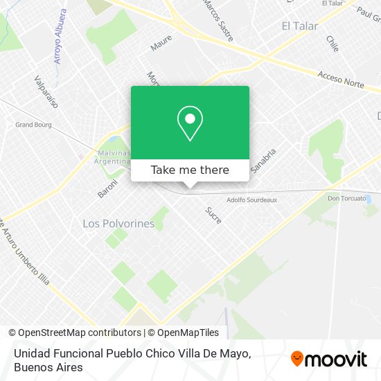 Mapa de Unidad Funcional Pueblo Chico Villa De Mayo