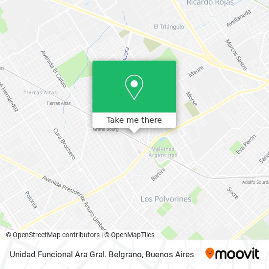 Unidad Funcional Ara Gral. Belgrano map