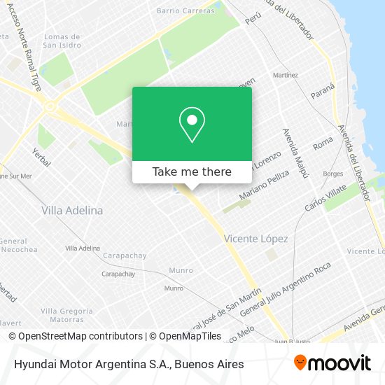 Mapa de Hyundai Motor Argentina S.A.