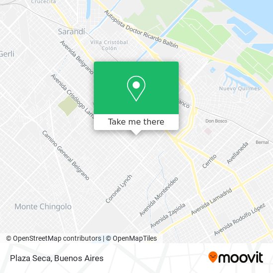 Mapa de Plaza Seca