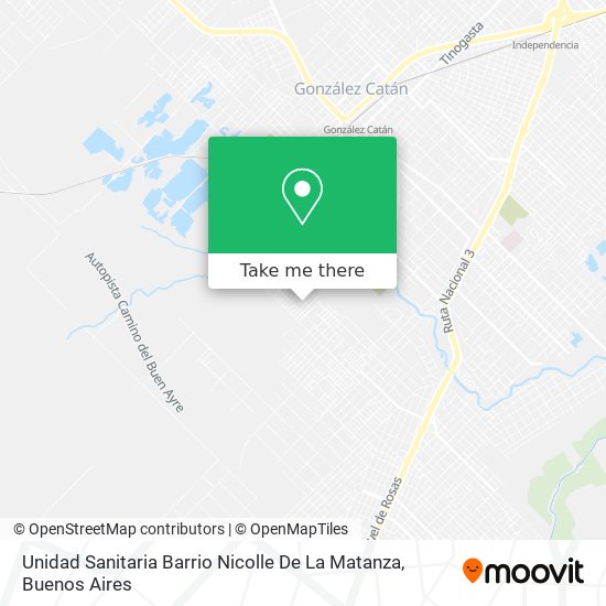 Unidad Sanitaria Barrio Nicolle De La Matanza map