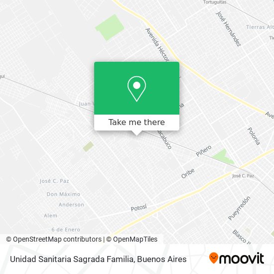 Unidad Sanitaria Sagrada Familia map