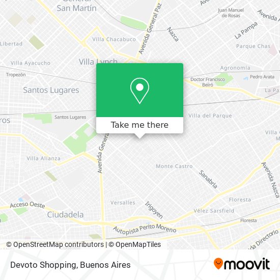 Mapa de Devoto Shopping