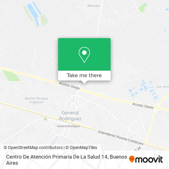 Centro De Atención Primaria De La Salud 14 map