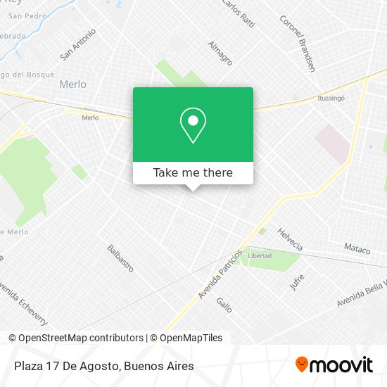 Plaza 17 De Agosto map