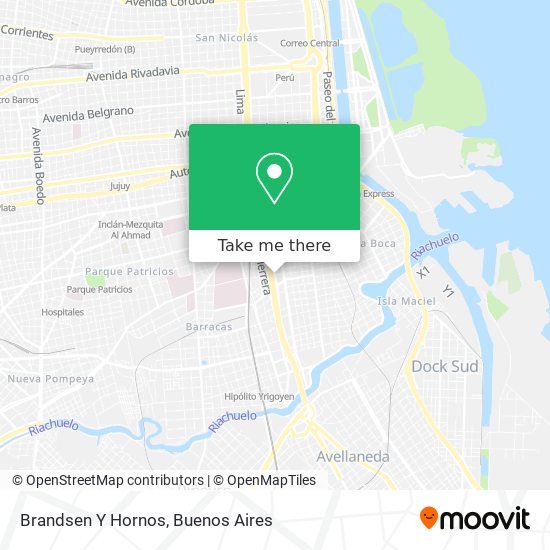 Brandsen Y Hornos map