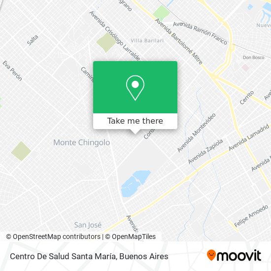 Centro De Salud Santa María map