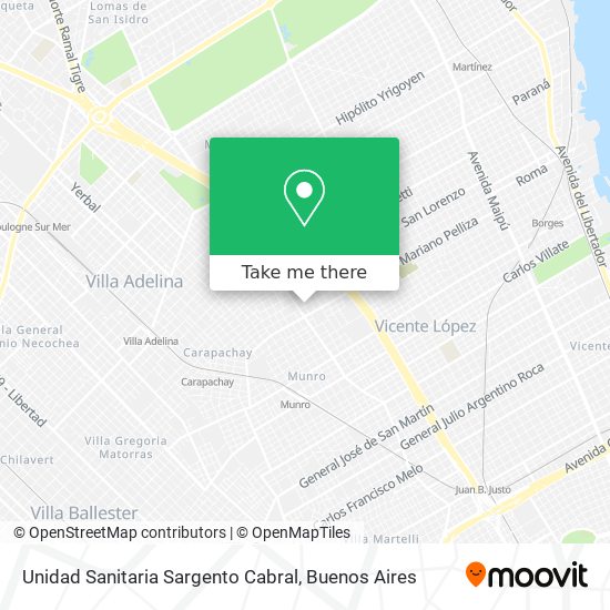 Unidad Sanitaria Sargento Cabral map