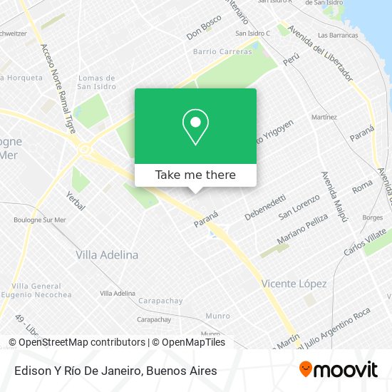 Mapa de Edison Y Río De Janeiro