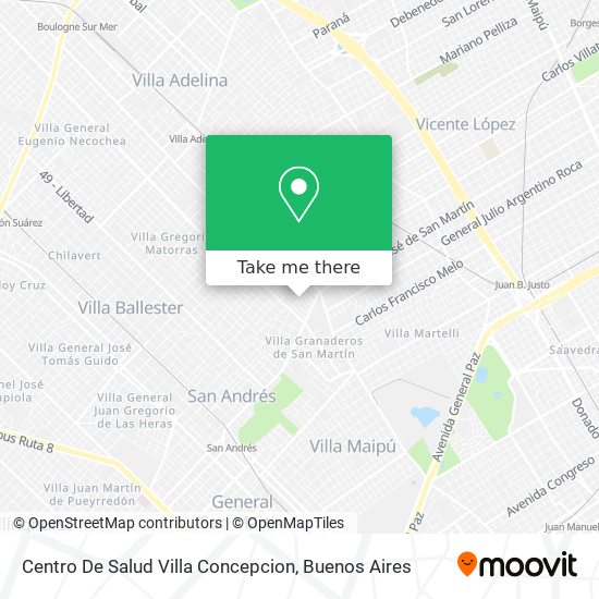 Centro De Salud Villa Concepcion map