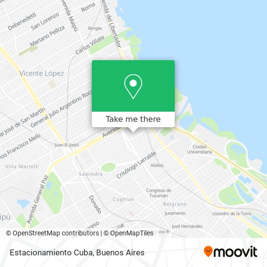 Estacionamiento Cuba map