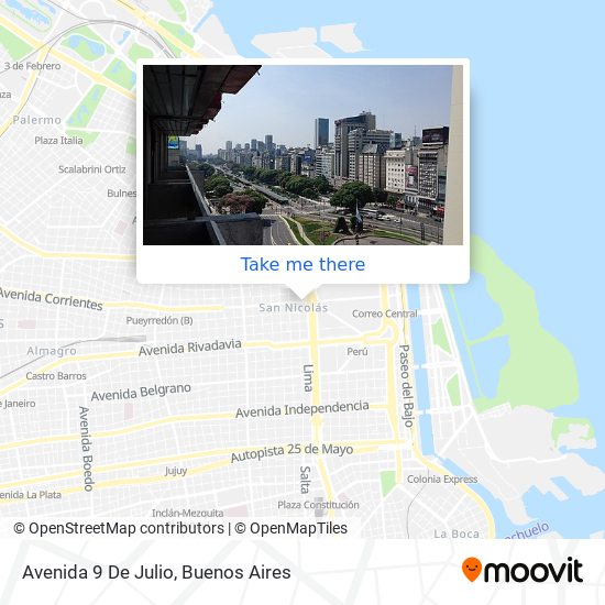 Avenida 9 De Julio map