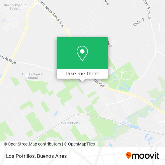 Mapa de Los Potrillos
