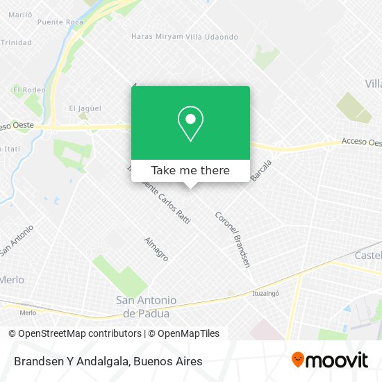Mapa de Brandsen Y Andalgala