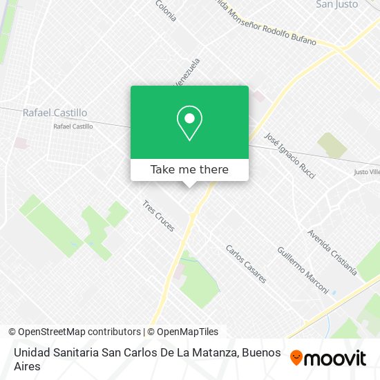 Unidad Sanitaria San Carlos De La Matanza map