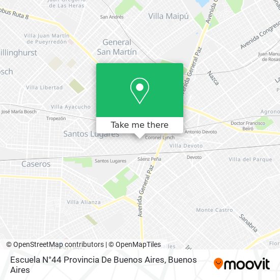 Escuela N°44 Provincia De Buenos Aires map