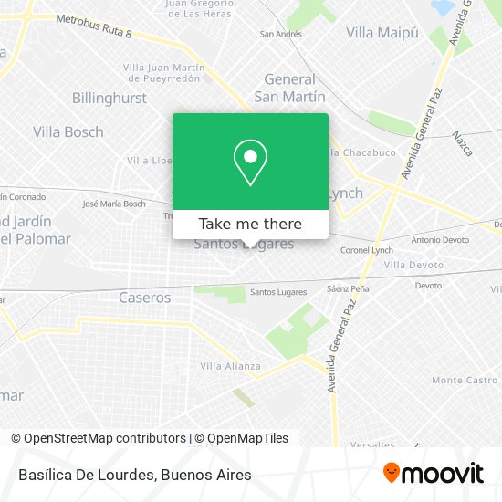 Mapa de Basílica De Lourdes