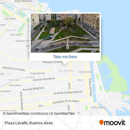 Plaza Lavalle map