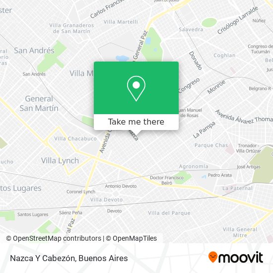 Mapa de Nazca Y Cabezón