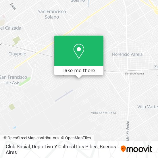 Mapa de Club Social, Deportivo Y Cultural Los Pibes