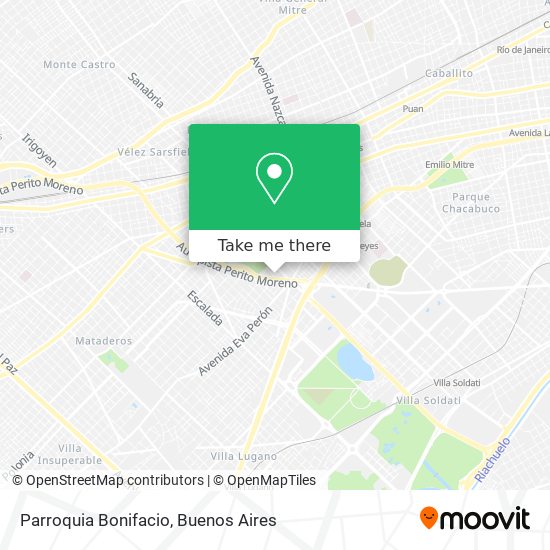 Parroquia Bonifacio map