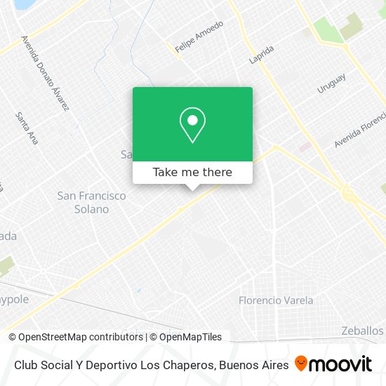 Club Social Y Deportivo Los Chaperos map