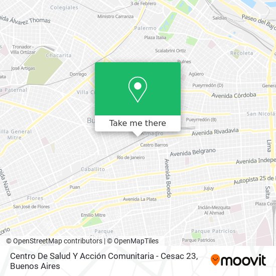 Centro De Salud Y Acción Comunitaria - Cesac 23 map