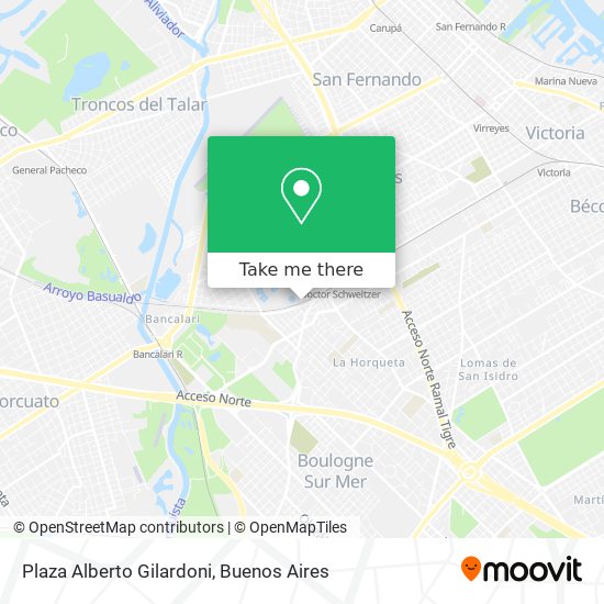 Plaza Alberto Gilardoni map