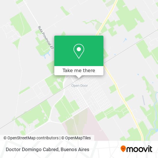Doctor Domingo Cabred map
