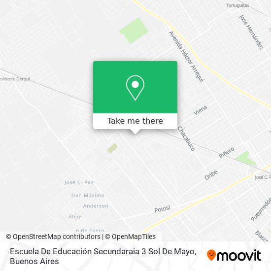 Mapa de Escuela De Educación Secundaraia 3 Sol De Mayo