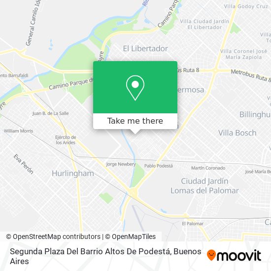 Segunda Plaza Del Barrio Altos De Podestá map