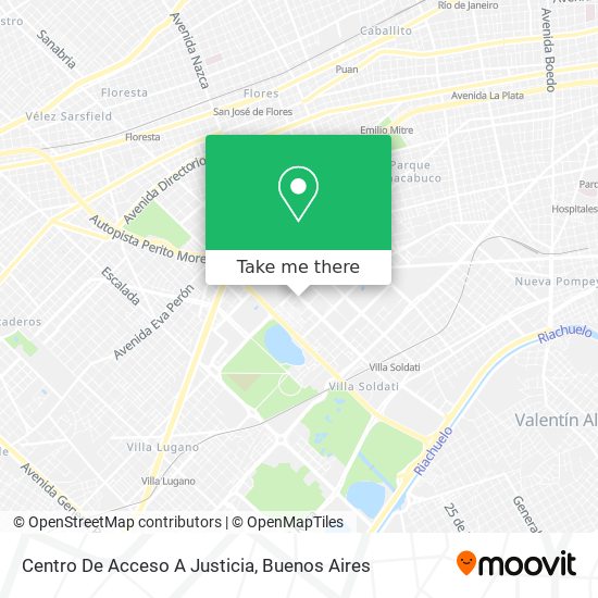 Centro De Acceso A Justicia map
