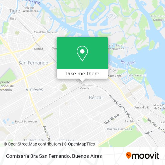 Comisaría 3ra San Fernando map