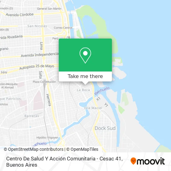 Mapa de Centro De Salud Y Acción Comunitaria - Cesac 41