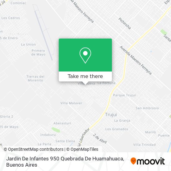 Mapa de Jardín De Infantes 950 Quebrada De Huamahuaca