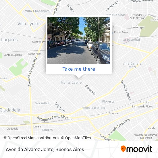 Avenida Álvarez Jonte map