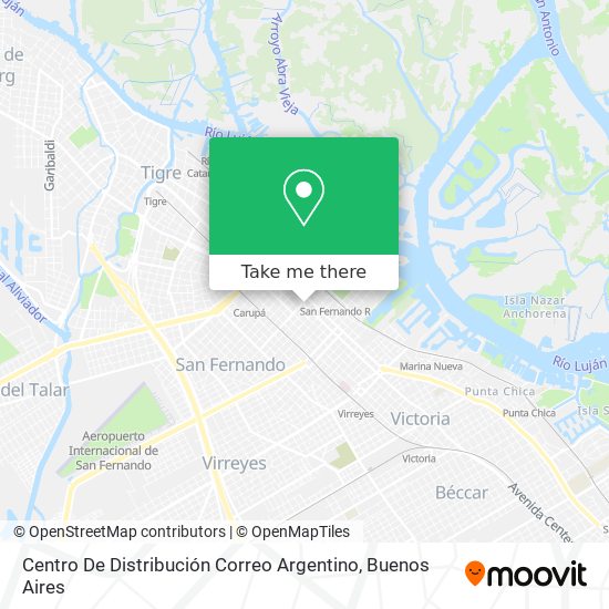 Centro De Distribución Correo Argentino map